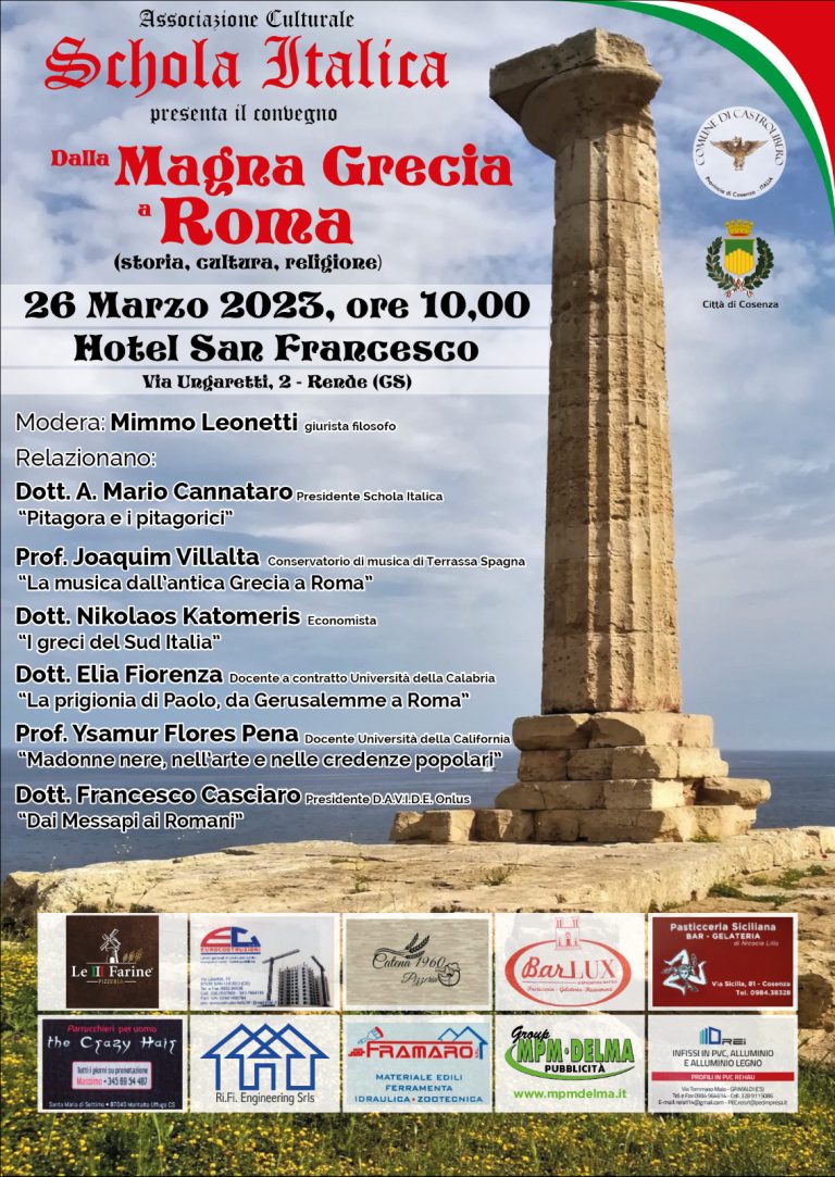 Evento dalla Magna Grecia a Roma